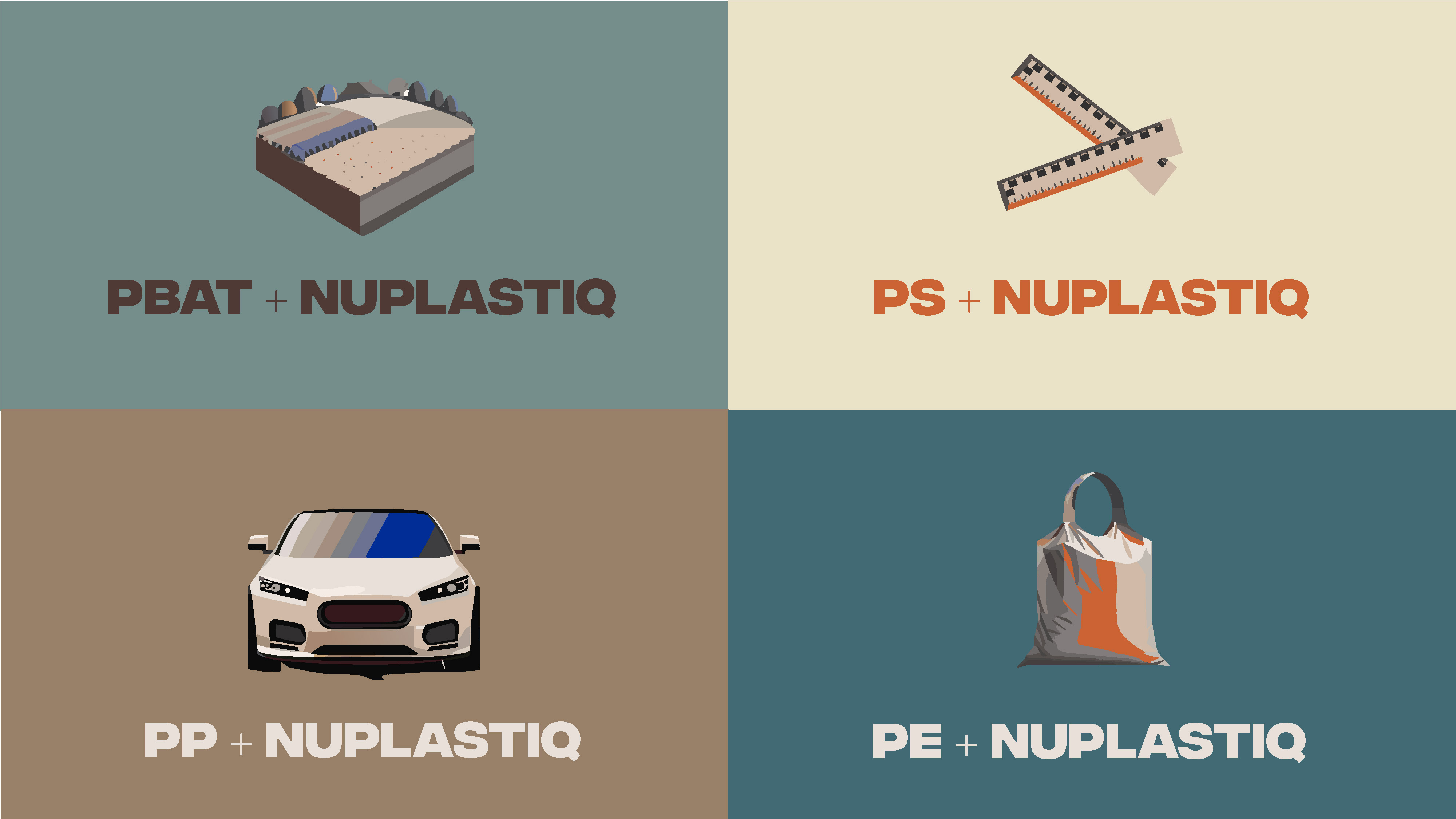 NuPlastiQ bioplastic made from renewable agricultural resources corn potato cassava